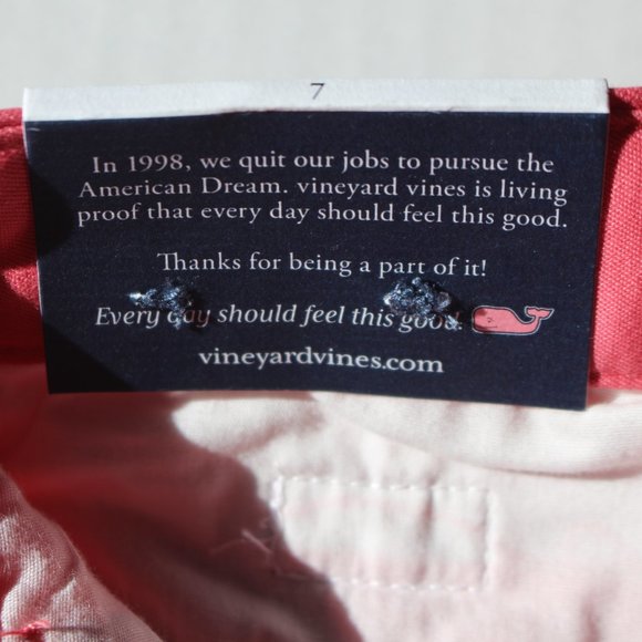 Vineyard Vines Boys 7 Shorts Pink Embroidery - Picture 6 of 6